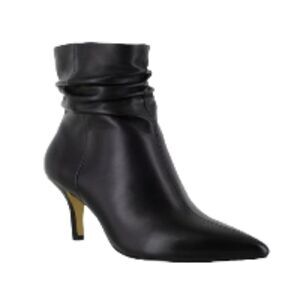 Bella Vita Danielle Black Leather Booties 50-6352 Boot 9.5WW NWT